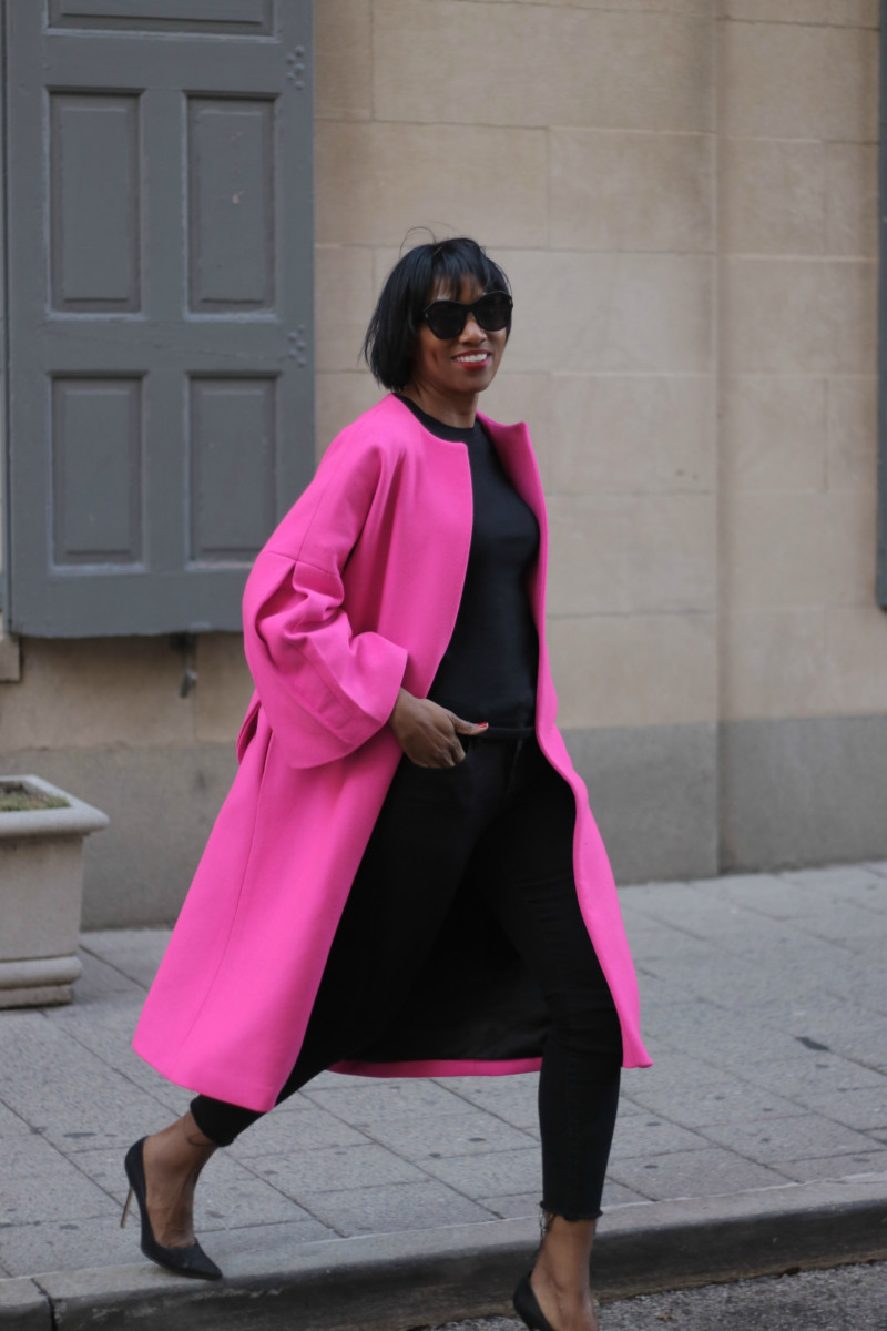 DIY hot pink coat pattern download